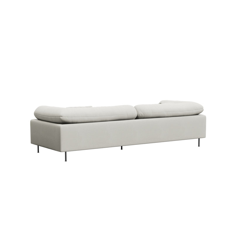 Collar 3-Seater, Cotton Blend, Ivory