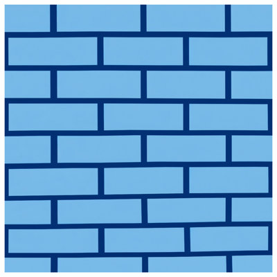Couvertures murales bleu brique