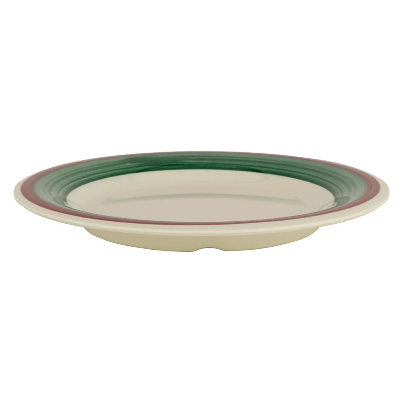  Assiette à hors-d'œuvre en mélamine 6,5 po, ensemble de 4