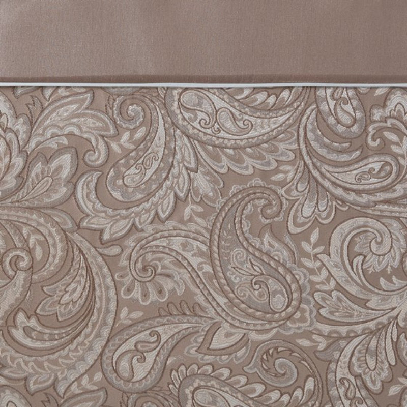 Rideau de douche jacquard, Brun