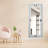 Floor Mirror 72" Rectangular With 3 Color LED changing light