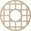 Médaillon de plafond ajouré en bois d'aulne 16 po x 5 pi 3/4 po x 1/4 po T O'Neal-63412256-63412270