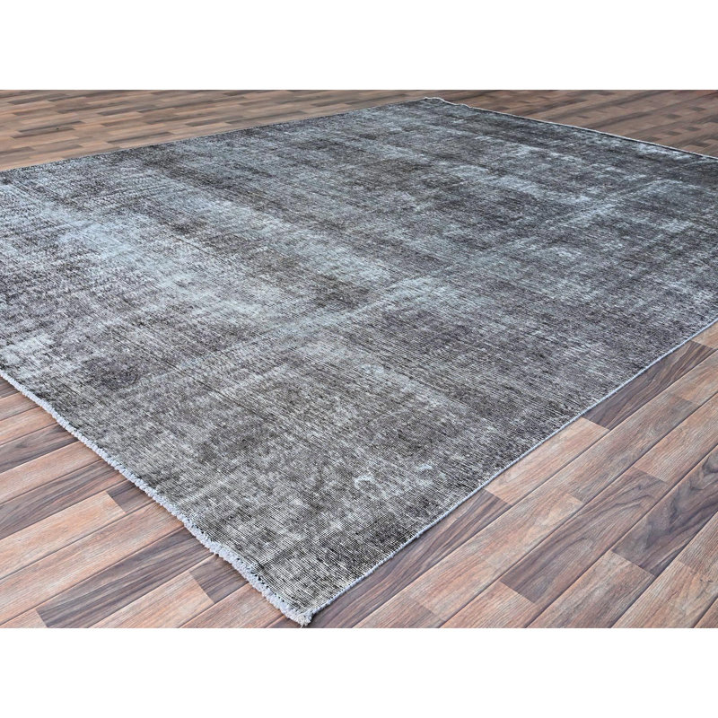 Tapis unique gris 9 pi 6 po x 12 pi 4 po Weist