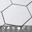 Carreau de mosaïque à dosseret hexagonal 6,85 po x L 5,9 po (32 pièces)-90612306