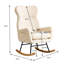 Chaise berçante moderne avec dossier haut