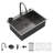 33" Gunmetal Black Drop In Kitchen Sink Stainless Steel Kitchen Sink With Pull-Out Faucet, Soap Dispenser-124062835-124062837