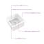 Évier de cuisine encastrable avec accessoires L 18 po x l 18 po Cubic
