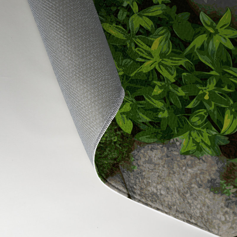 Tapis d'intérieur et d'extérieur vert Nature, Rectangle 5 pi x 7 pi