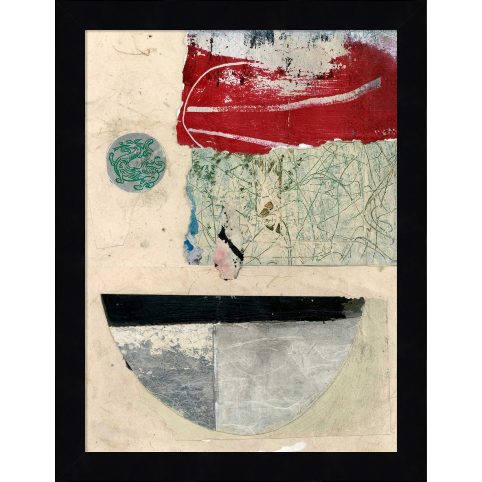 Natural Elements II by Fresno Wood Framed Wall Art Print, 13" H x 10" W, Black