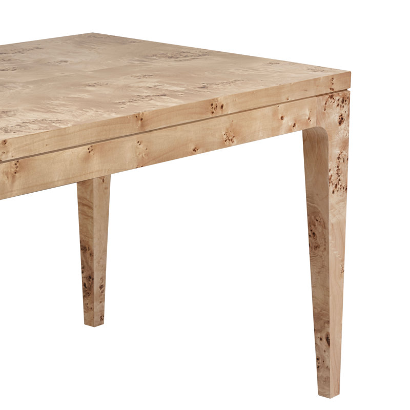 Table de salle à manger en bois d'hévéa massif Janniyah, H 30 po x L 72 po x l 35 po