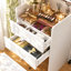 Coiffeuse 3 en 1 avec miroir rabattable et banc confortable