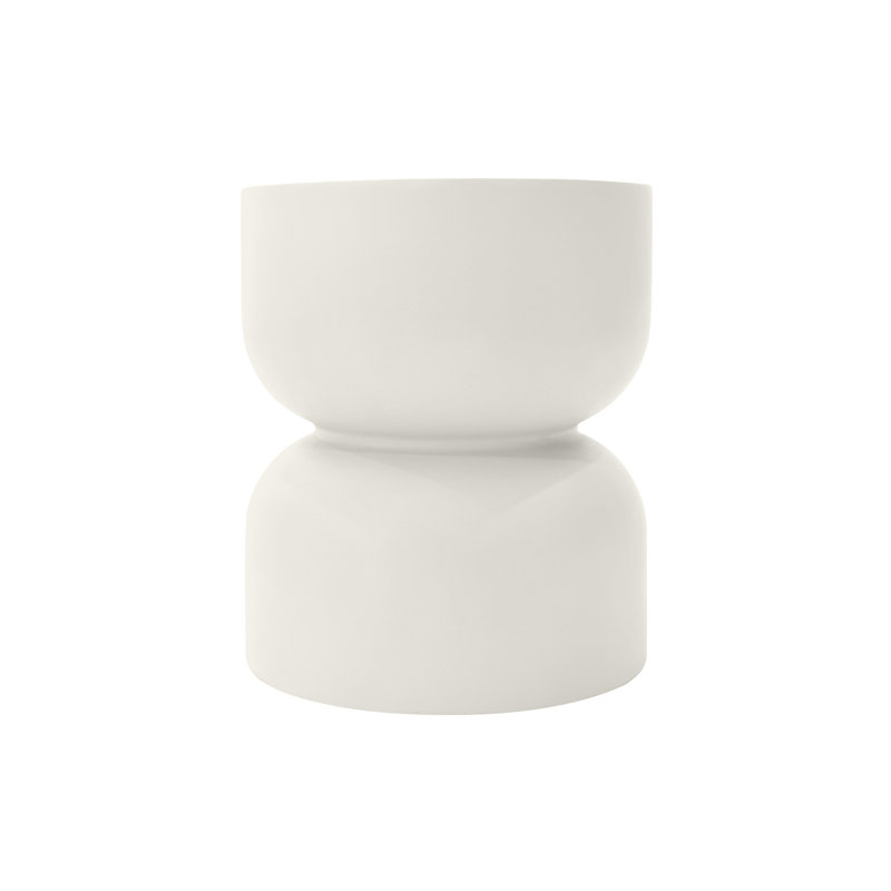 Chronos GRC Side Table, Cream White