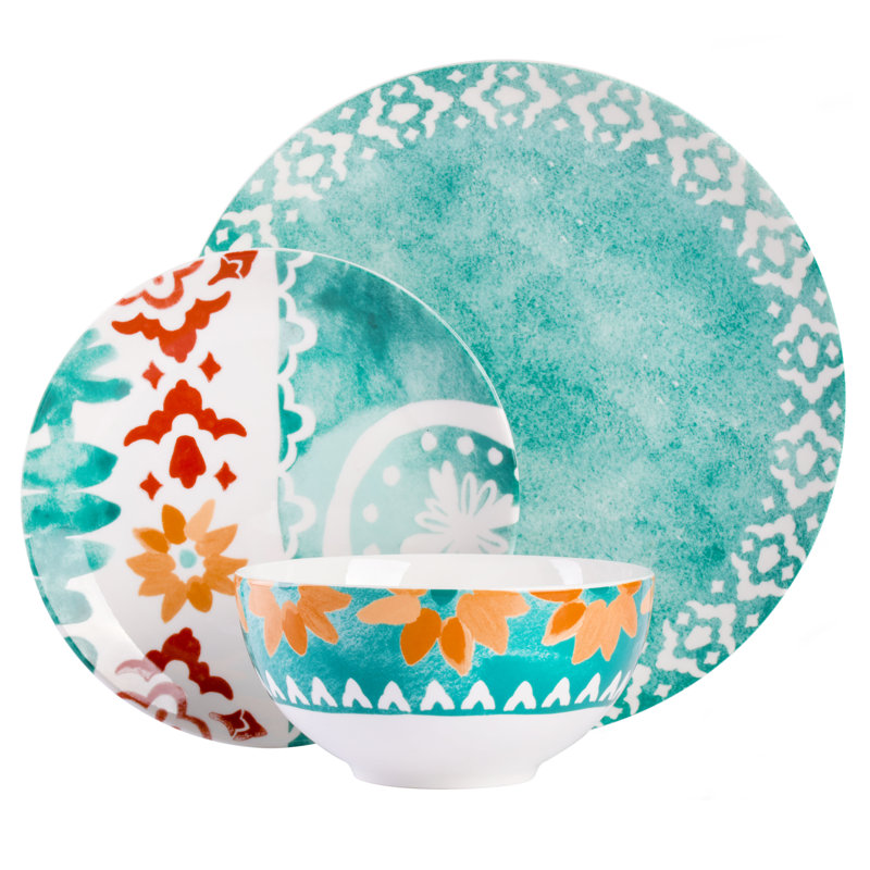 Savory 18 Piece Dinnerware Set, Service for 6