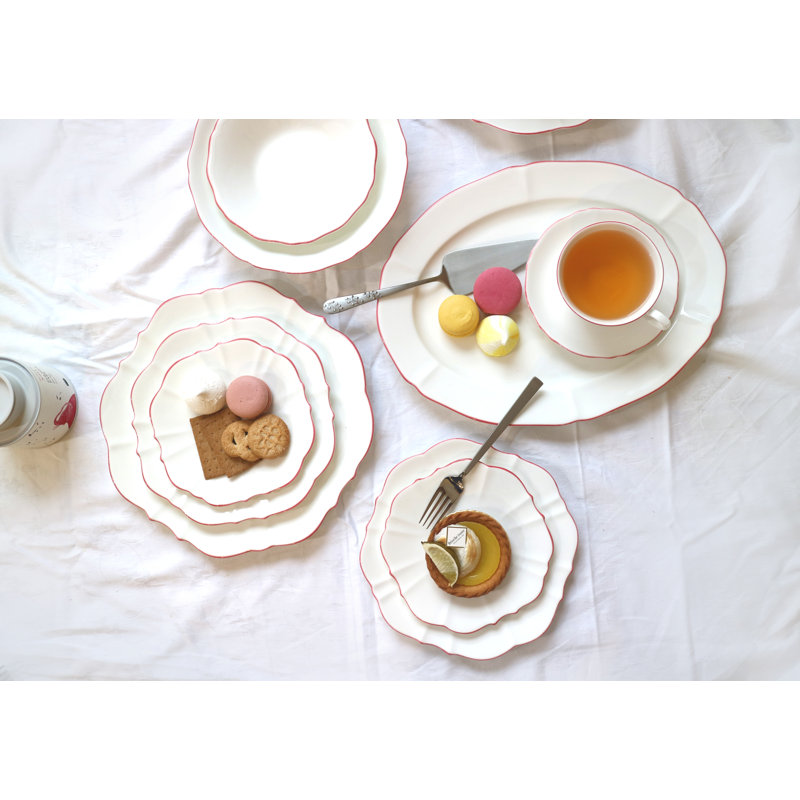 Amelie Bone China Teacup, Roseate