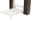 Grand lit avec armoires latérales et système de levage hydraulique, capacité de poids de 700 lb, rangement pliable compact pour les petits espaces de vie, appartements peu encombrants, limite de construction, décor esthétique