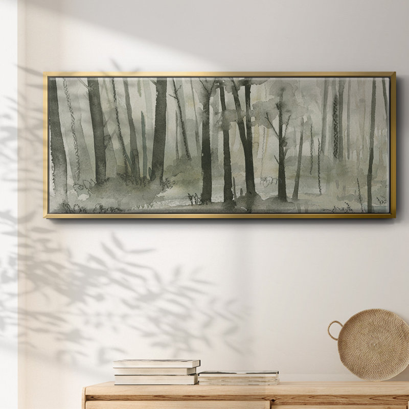 Into the Woods I- Framed Canvas, 24" H x 60" W