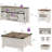 Allyssa 4 Piece Farmhouse Coffee Table Set