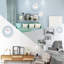 Horloge murale silencieuse 9 po