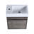 Ashrit 18.1 " W Wall Mounted Wall Mounted 1 Single Vanity Bathroom Vanity With Resin Top-820272738