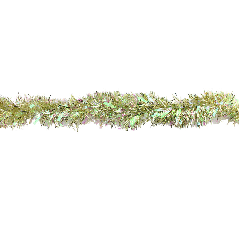 Guirlande 12 'Christmas Tinsel - Non éclairée, Or