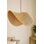 Luminaire de lustre réglable moutarde, corps en plastique, diamètre 19,7 po x 7,1 po | Douille E27, 40 W maximum | Hauteur réglable de 7,1 à 20,9 pouces | Design moderne pour le salon, la salle à manger et le vestibule, élégant et fonctionnel