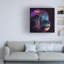 Art mural sur toile tendue - Art mural «Lion 13» de Wumples pour le salon, la chambre à coucher ou le bureau - 18 x 18