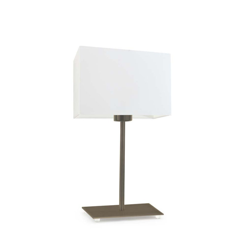 Asaya Metal Table Lamp, Antique Gold, White