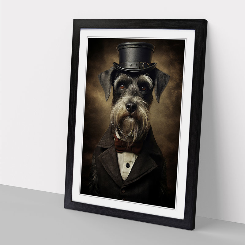 Gothic Moustache, Black , 64cm H x 46cm W x 2cm D