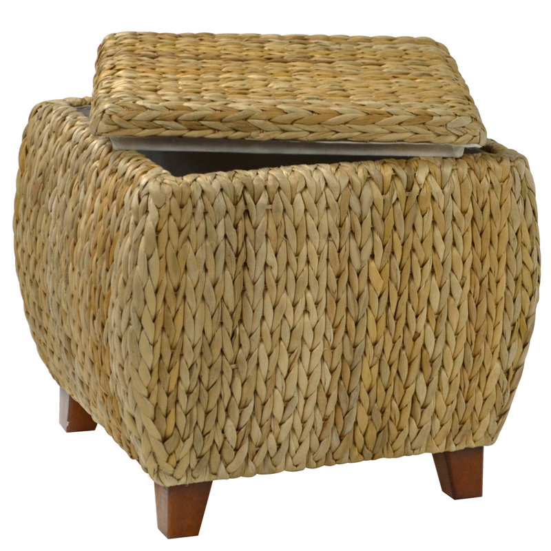 Northside Upholstered Ottoman, Natural