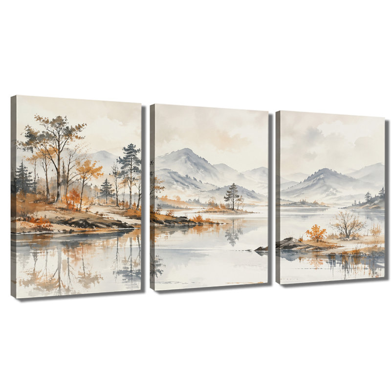 Impression sur toile 3 panneaux, 12 * 18 pouces * 3
