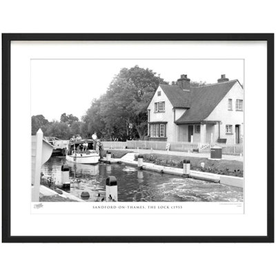 Sandford On Thames, The Lock C1955 by Francis Frith - Single Picture Frame Print