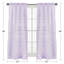 Paire de rideaux semi-transparents avec passe-tringle Rose