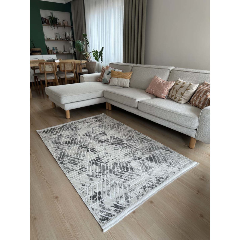 Tapis en coton Laneta avec envers antidérapant, Tapis de couloir 2 pi 7 po x 13 pi 1 po