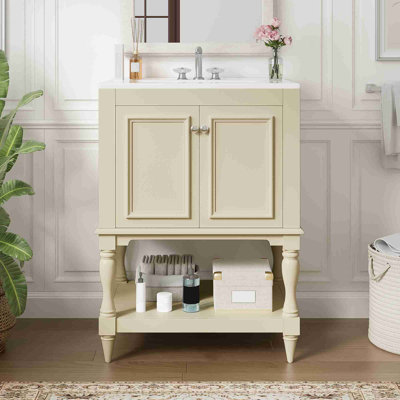 Meuble-lavabo de salle de bain avec rangement