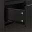 Contemporary Shoe Storage Unit, Customizable Height, Black For Home Sleek Organizer With Solid Wood Legs - Cabinet Living Room-838588092