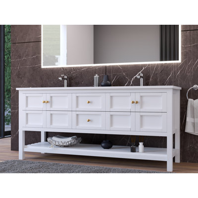 Ensemble de meuble-lavabo double 72 po Anneus