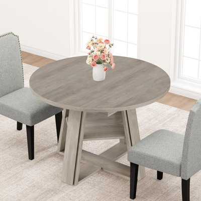 Ensemble table et chaises extensibles gain de place avec chaises rembourrées et rangement, pour 4 à 8 personnes