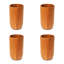Tasse à thé classique en bois de teck - grand (ensemble de 2)-71082276-71082278