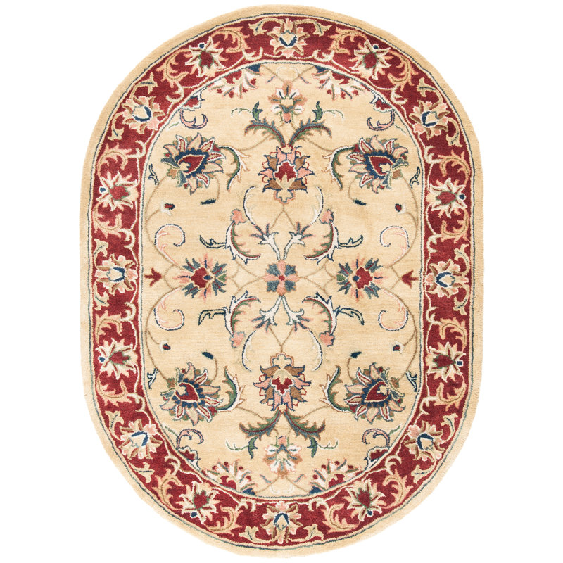 Alger Classic Hand Tufted Wool Oriental Rug, Oval 4'6" x 6'6"