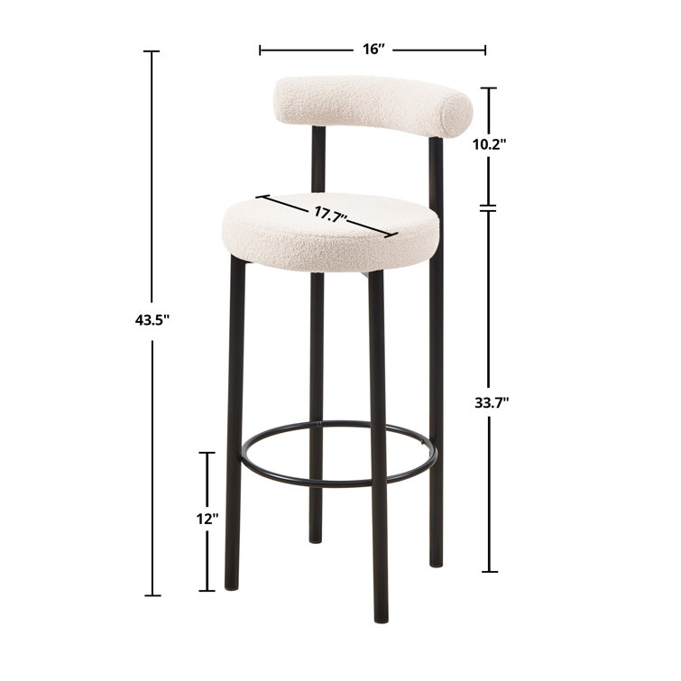 Latitude Run® Jeckson Extra Tall & Bar Stool & Reviews