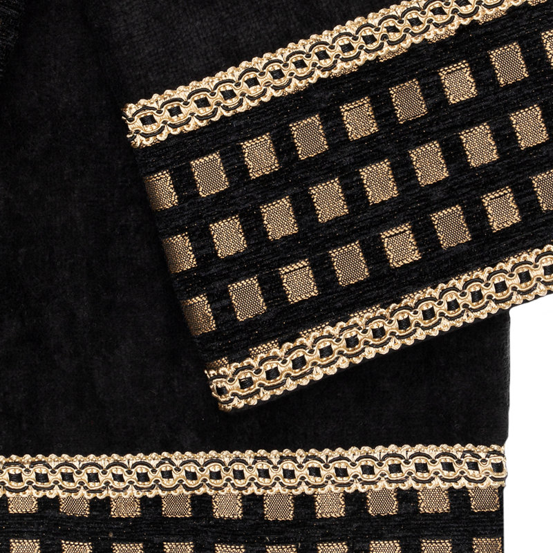 Cotton Jacquard, Black