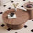 Modern and simple round coffee table
