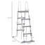 Outsunny 70" Above Ground Swimming Pool Ladder, A-Frame Deck Ladder With Top Platform, Non-Slip Steps & Rounded Handrails For 48" Pool Wall Height, Grey