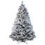 Alaskan White/Green Artificial Christmas Tree with LED White Lights with Stand-1753321597