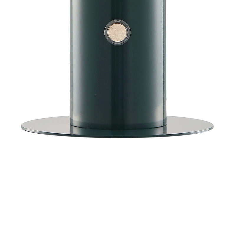 Writzer 11" Contemporary Bohemian Rechargeable/Cordless Dimmable Integrated LED Mushroom Table Lamp, Forest Green