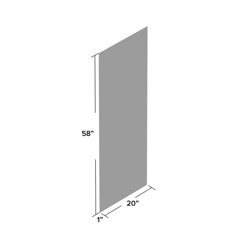 Miroir pleine grandeur Derosier, H 58 po x l 20 po