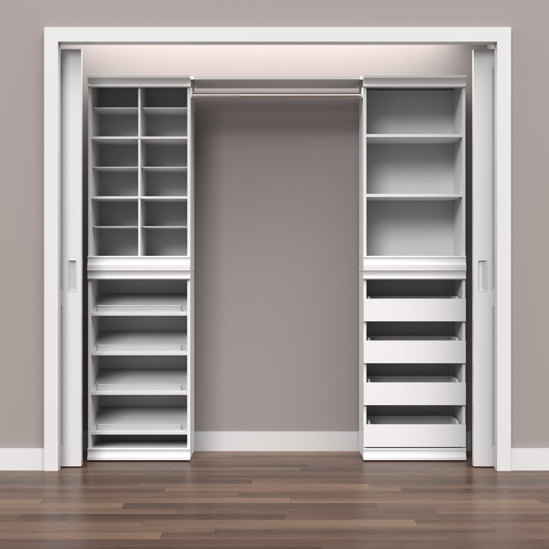 Modular Storage 21.38" W 4-Drawer Unit, White