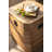 Square Natural Wood Side Table