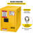 Galvanized Steel  Flammable Cabinet with Adjustable Shelf ( 22" H x 17" W x 17" D )