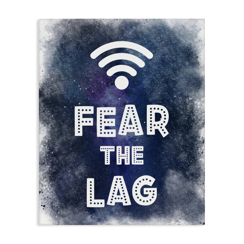Fear The Lag Gamer, toile par Marcus Prime, H 40 po x l 30 po
